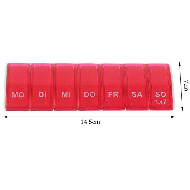 7Grids Weekly 7 Days Tablet Pill Box Holder Medicine Storage Container CaseBX