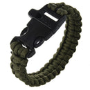 23cm Strap paracord bracelet Survival Parachute Rope with Plastic Buckle -  K3M5