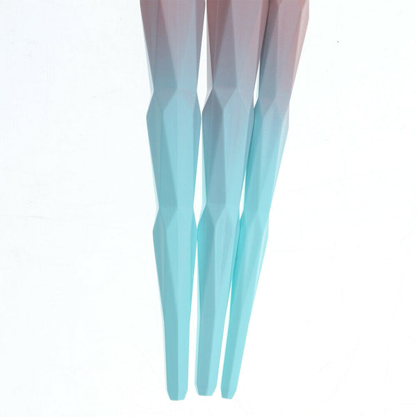 3pcs Diamond Pink Gradient Green Makeup Brush A#S