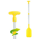 1x Aluminum Alloy Foldable Canoeing Kayak Paddles Oars Accessories Yellow