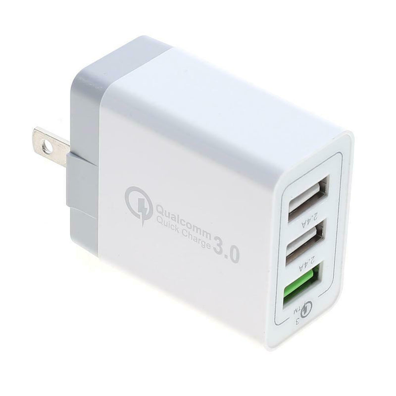 QC3.0 Quick Charging 3 USB Port 9/12V 2.A US Plug Smart Phone Charger Hub