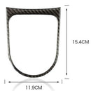 2Pcs Carbon Fiber Central Control Gears Shift Frame Cover Trim Stickers for
