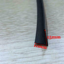 2M Fit Car Door Window Trim Edge Moulding Rubber Noise Weatherstrip Seal Strip N