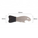 Multifunction Hook Grinder Bottle Opener Outdoor Hiking Camping Groove Tool