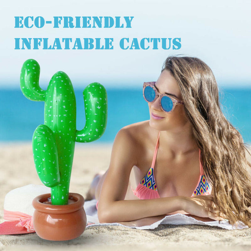 Inflatable Swimming Pool Beach Blow Up Plants Children Toys (A Cactus)
