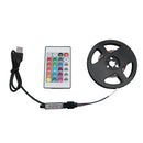 2m LED USB Strip Light Waterproof RGB Remote Control Flexible Ribbon Lamp A