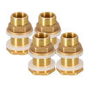 4pcs  Solid Brass Water Tank Connector Garden Hose Converter DN15 M1/2''