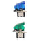 2 Pieces Universal Car 12V 20A Rocker Green+Blue LED Light Toggle 2Pin Switch