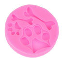 Dog foot bone shape silicone mold fondant chocolate cake decoration mold tool ME
