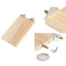 Pet Parrot Bird Parakeet Cage Wood Wooden Perches Stand Platform Toys