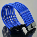 New 30cm 24Pin Power Adapter Extension Cord Computer Blue ht