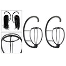 2Pcs Lightweight Wig Stand Holder-Portable Durable Plastic Folding Wig Holder