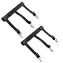 2 pcs Men Women Unisex Shirt Stays Belt Belts with Non-slip Locking Clip Keeping