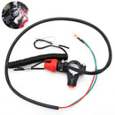 Black Motorcycle Quad bike Engine Stop Tether Lanyard Closed Kill Switch Safet Z