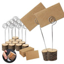 30Pcs Table Name Card Stand Holder with 35Pcs Kraft Place Cards Bulk for We