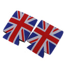 4pcs Funny Union Jack Britain UK Flag Beer Bottle Can Cooler Sleeve Holder