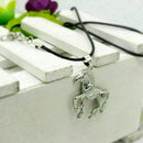 Steel cooler steel pendant necklace PU leather cord