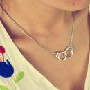 Fashion Design Handcuffs Choker Pendant Necklace Chain Women Lov ME