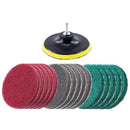 16Pcs 5Inch 3 Different Color Scrubbing Pads Drill Powered Brush Tile Scrub Z9B2
