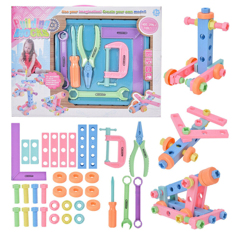 Children Kids Jigsaw Assembling Building Blocks Baby Early Educational Toys