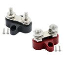 2Pcs Car 48V Heavy Duty M8+M6 Power Double Terminal Distribution Studs