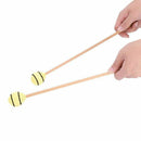 1 Pair Marimba Mallets, Percussion Mallets with Yarn Head and Smooth Wood H