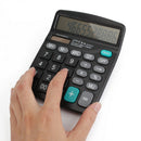Solar Battery Powered Digital Calculator Desktop Office School Students Gifts