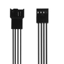 25cm Motherboard 4Pin Female to PWM Fan 4Pin Male Power Extension Cable Wire