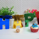 Happy Birthday Letters Shape Banner Bunting Party Decoration