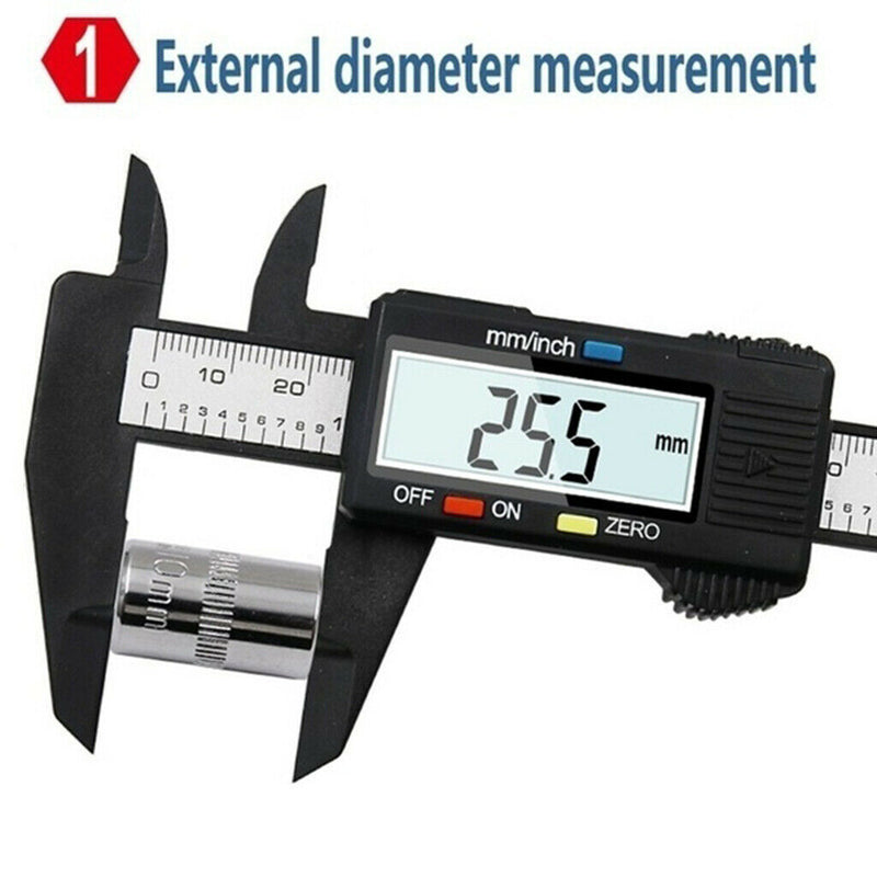 150mm 0-6\ Electronic Digital Caliper Tool Micrometer With Large LCD Screen