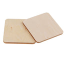 20pc Wooden / Wood Square Rectangle Plaque Unfinished DIY Craft Woodworkings