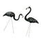 Zombie Skeleton Flamingo Yard Ornaments With Stakes, Pack Of 2