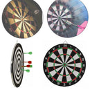 Dartboard 15" Double Sided Indoor Outdoor Game With 6pcs Darts Toys