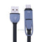 2 in 1 Micro USB+Type-C Sync Data and Charging Cable for Android (Black) SN9F
