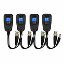 Video Balun, HD-CVI/TVI/AHD UTP Passive Video Balun with DC Power Connector
