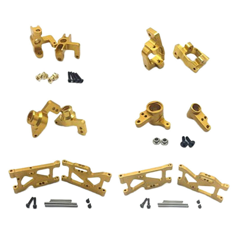 6x Golden 14th RC Car Truck Parts Set Kit Fit for WLtoys 144001 RC Models