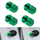 4PCS Car Aluminum Tire Wheel Rims Stem Air Valve Caps Tyre Cover Accessories Kit