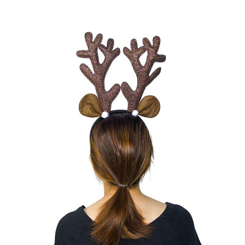 Christmas Reindeer Antlers Headband Hook for Adults Kid Gift Head Accessory