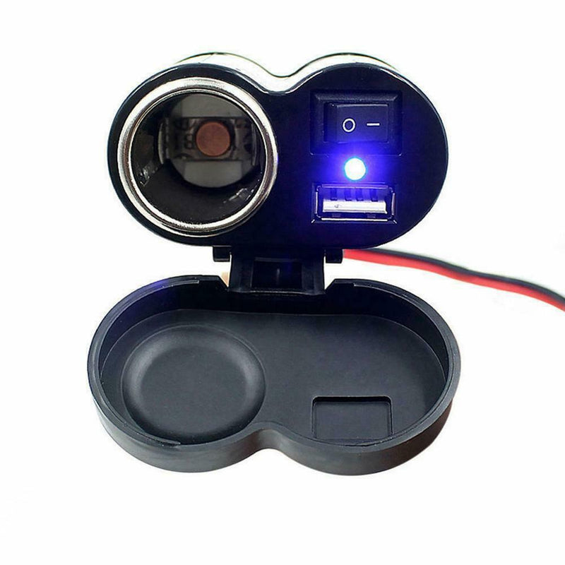 Useful USB Lighter Waterproof Power Port Outlet Socket For ATV Boat