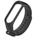 Silicone Smart Bracelet Strap Replacement Wristband for Mi Band 4 (Black)
