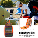 Outdoor Camping Cookware Bag Portable Picnic Kitchen Utensils Storage Bags