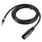 2m XLR 6.6 Feet Jack 3.5mm Cable for Jack of Audio Cable for Mixer Mixer PC