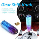 Car Gear Shift Knob Crystal Bubble Manual Gear Stick Lever Head Blue+Purple hv2n