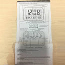 Digital Voice Talking Snooze Alarm Clock Tempe Calendar With Backlight Green