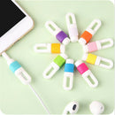 5Pcs earphone cable protector for earphones wire organizer cord protector3c