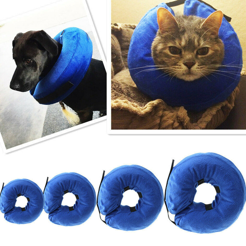 Inflatable Cat Dog Collar Pet E-Collar Alternative to Elizabethan Collar  M