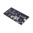Wooden Halloween Party Door Wall Hanging Board I'M BAD TO THE BONE! Rectang