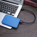 2.5 inch SATA 2 to USB3.0 HDD SSD Case External Hard Disk Enclosure (Blue)