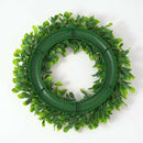 16.5" Green Leaf Garland Wreath Artificial Round Fall Wreaths for Front Door