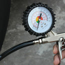 220 PSI Lock On Tire Inflator Air Pressure Gauge Pistol Chuck Flexible Hose New